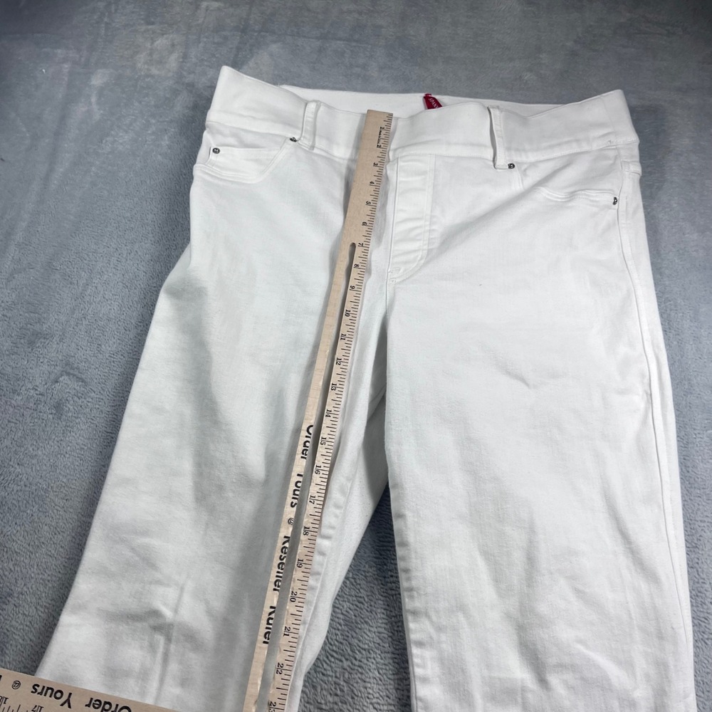 Spanx Clean Elevate Flare Jeans White Pull On High Rise 20349R Womens 1X Tall - Picture 6 of 12